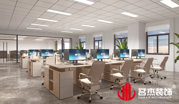 開放辦公區裝修設計效果